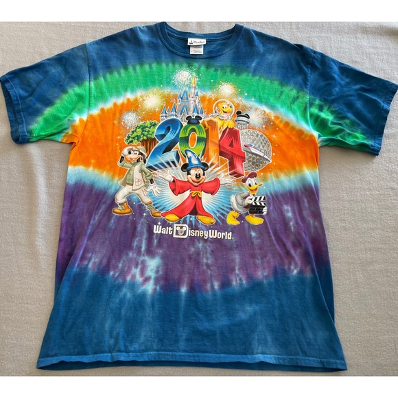 Disney Parks Other - Disney Parks Walt Disney World 2014 Tie Dye Mickey Mouse T-Shirt XL Mens